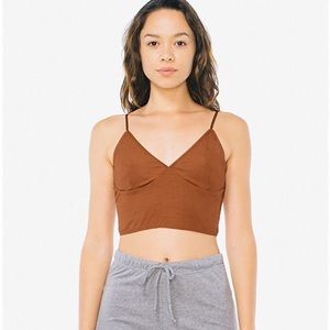 AMERICAN APPAREL RUST/BURNT ORANGE SOFIA BRALETTE